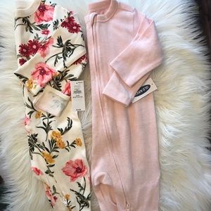 NWT Old Navy Footies, 3-6 Mos